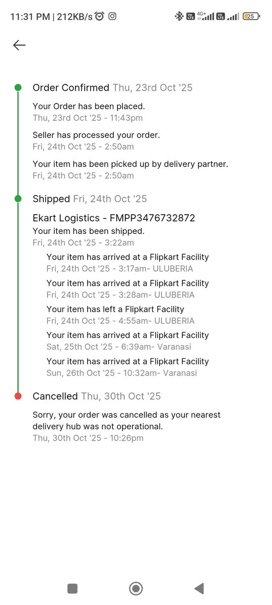 Sudhirgupta002's tweet image. Flipkart  ne dhokha kiya hai. Jab order complete nhi karna tha to it never din se q pending me rakha. #flipkartfinds #flipkart #flipkartfashion #FlipkartSale #FlipkartDeals mere offer ka Jo nuksan Hua hai wo Kaun Dega. Flipkart??@Flipkart @flipkartsupport @FlipkartStories