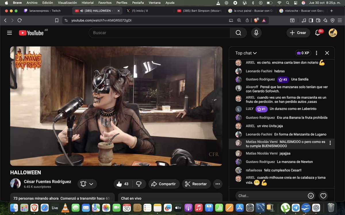 #Lanaveexpress lo mejor de los jueves!!!
#Halloween 
youtube.com/watch?v=KMGR50…
<a href="/CFRcesar/">César Fuentes Rodríguez</a> <a href="/Ale_Nagy/">alejandro nagy</a> Don Notario y Lucero 👍👍👍
La vida sin los Simpsons no tendría sentido, algo así como Fede Nietzsche.
youtube.com/shorts/6yV-hJM…
¡¡¡Tremendo dato de Ozzy!!!
Villaviciosa hermosoo!!!