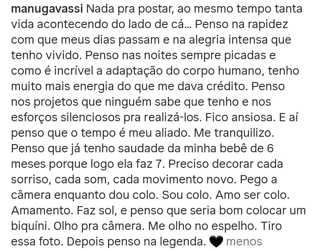 PortalRanu's tweet image. ❤️ — Manu Gavassi via Feed