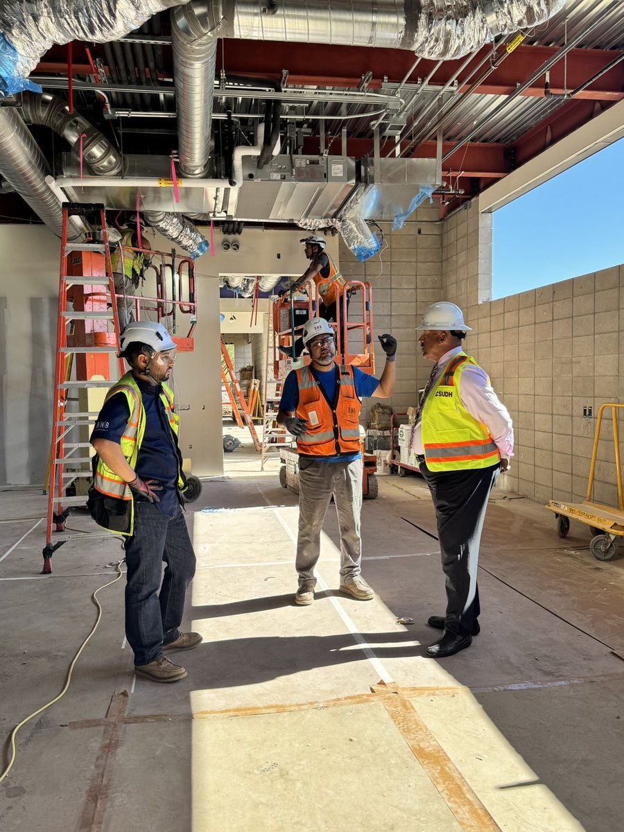 CSUDHPrezParham's tweet image. Today, I toured the site of our future Orthotics and Prosthetics (O&amp;amp;P) building, and I’m thrilled by the incredible progress. The vision is quickly becoming reality, and it’s exciting to see how this new space will elevate opportunities for our students, faculty, and community.