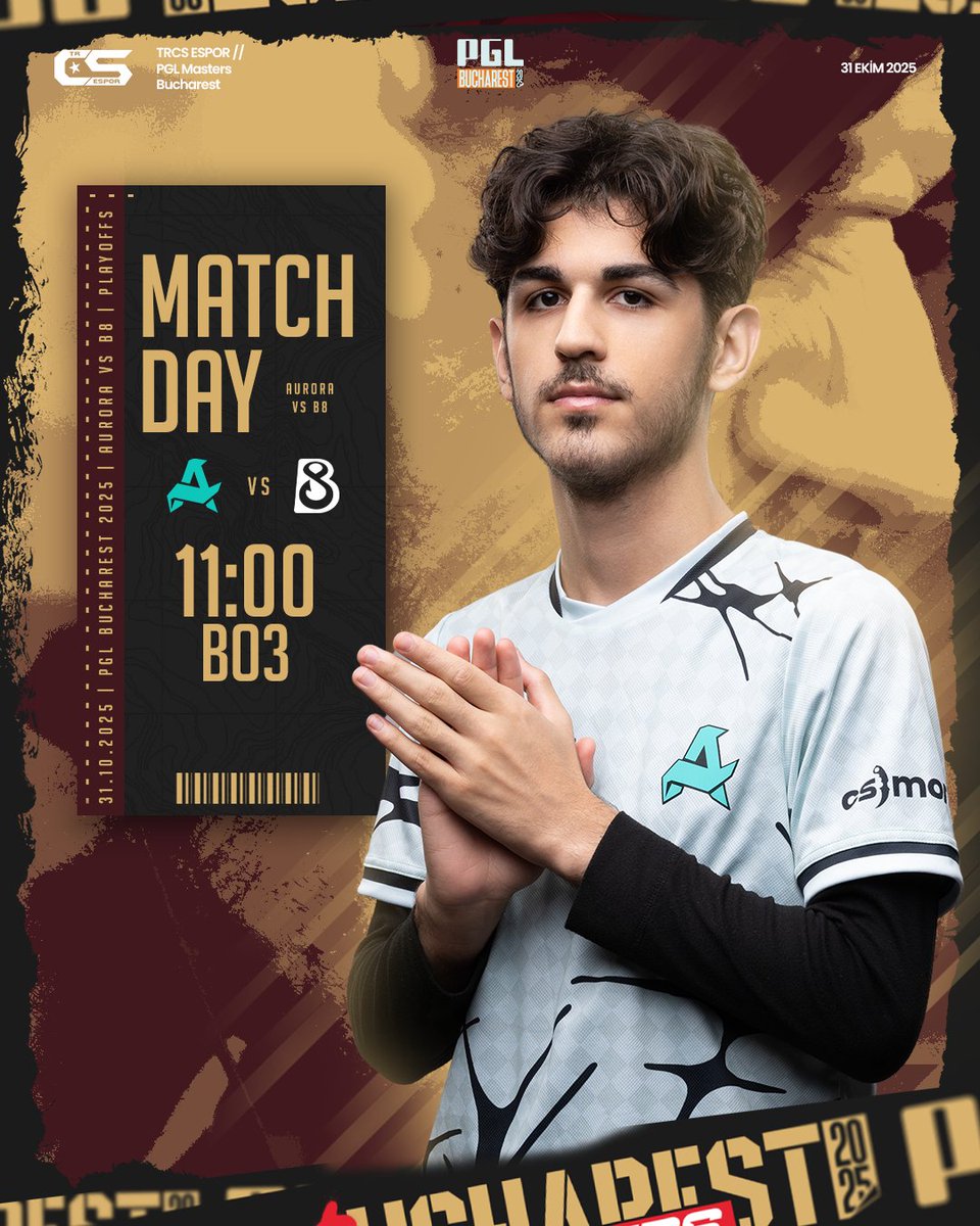 trcsespor's tweet image. 🏆 Temsilcimiz Aurora, PGL Masters Bucharest 2025'te Çeyrek Final maçında Ukrayna temsilcisi B8 ile karşılaşıyor.
Eğer temsilcimiz bu maçtan galip ayrılırsa yine bugün saat 17:00/20:00'de Yarı Final karşılaşmasına çıkacak.
🗺️ BO3
🕞 11:00
📺 twitch.tv/arhavalcom
📺…