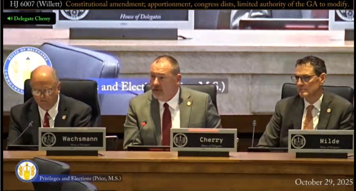 During yesterday’s Privileges &amp; Elections Committee meeting, constitutional amendment HJ6007 was introduced. This amendment would circumvent the nonpartisan Redistricting Commission approved by two-thirds of Virginia voters in 2020 and give politicians in Richmond the power to