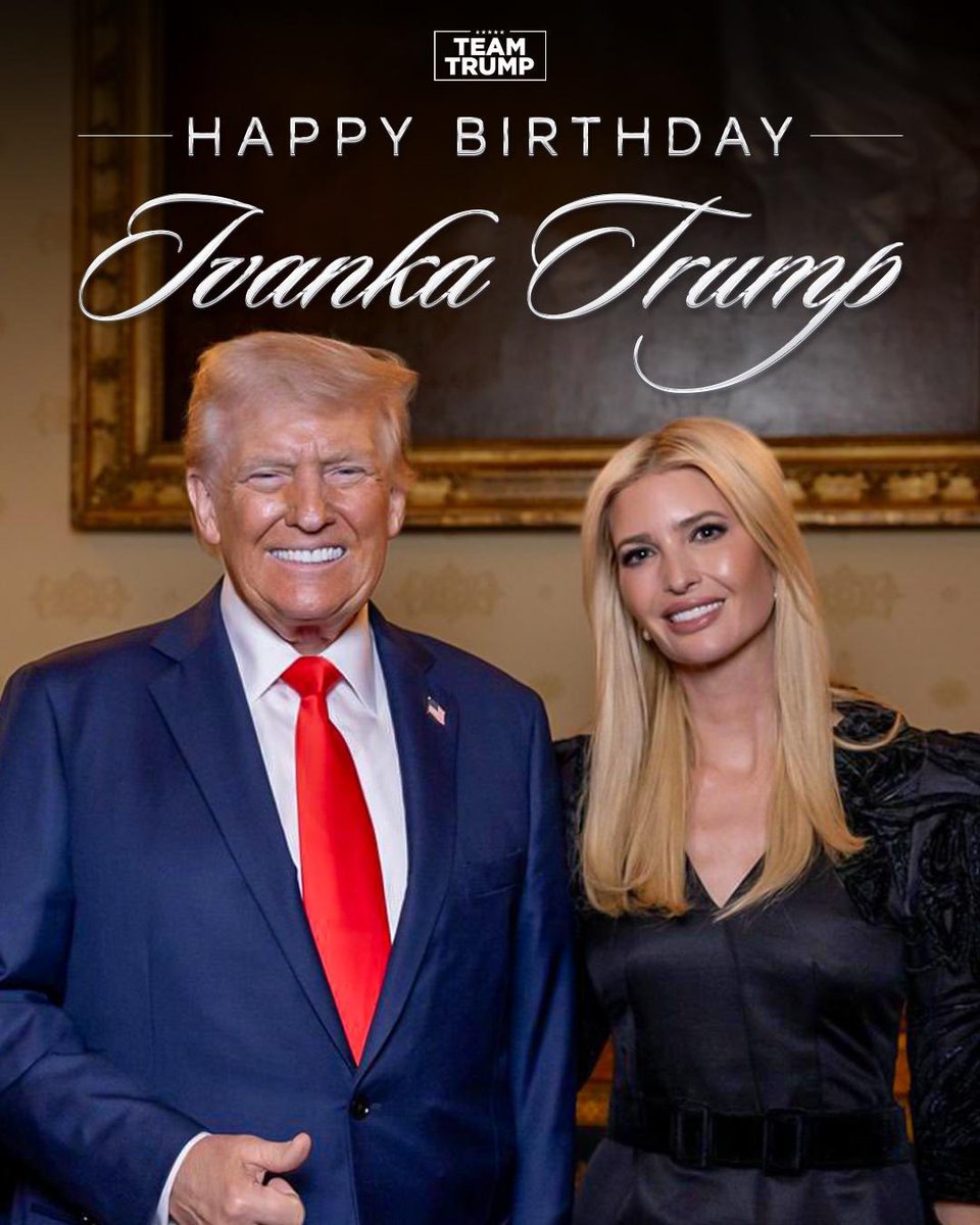BarronTNews_'s tweet photo. Happy Birthday Ivanka.
 Feels crazy how fast time goes but honestly, I’m just proud of the woman you’ve always been. Strong, grounded, loyal, and real. You’ve stood tall when others would’ve folded, and you’ve done it with that calm confidence only you have.

You’ve always loved this country and our family with everything in you, and that never goes unnoticed. You’ve worked hard, stayed humble, and kept your heart in the right place and that’s rare these days.

Keep it that way and God will grant you with everything you wish for!