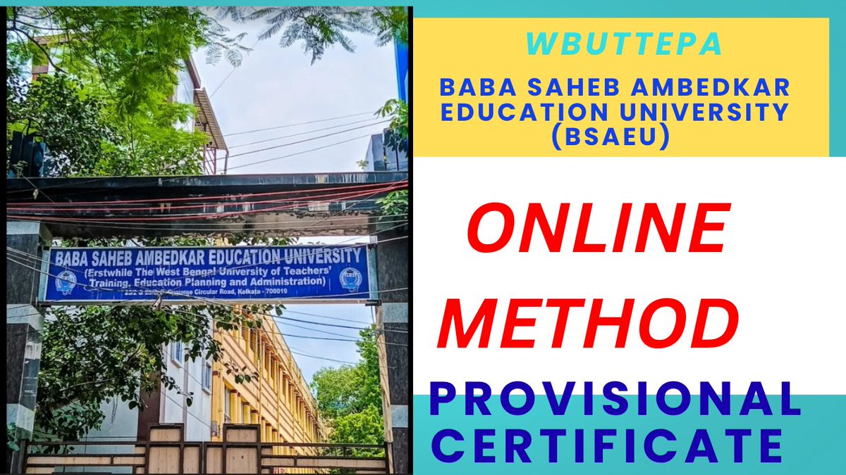 susarksht's tweet photo. How to provisional certificate in Baba saheb ambedkar educational University 

Link: https://t.co/9JgFizHlGl

#SLST2025 #WB https://t.co/hgb6zeXAEE