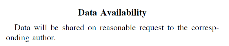 CoelhoPre's tweet photo. Publishers should not accept this. If you wanna play the true scientific game, share the data. 

And what is a "reasonable request"?

That's too subjective. https://t.co/cglR9D9np2