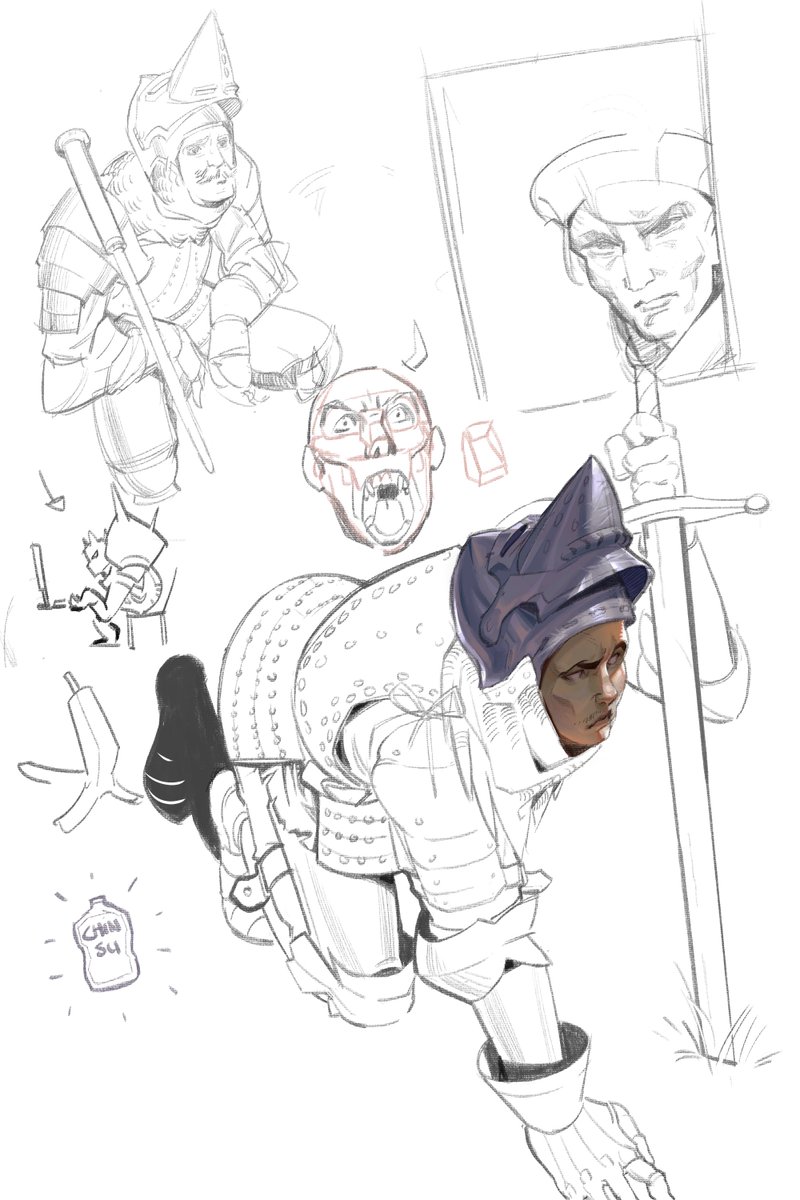 uberuber__'s tweet image. random assortment of sketches :] it was fun!