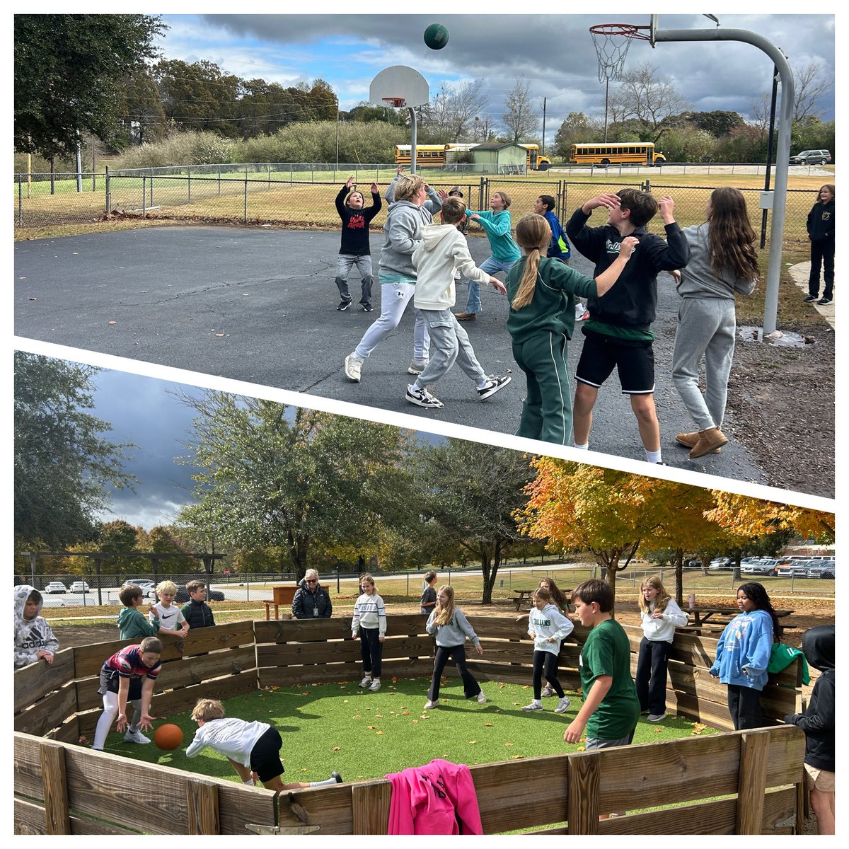 jenny_westbrook's tweet photo. A day in the life of a 5th grade student leader @MVESGainesville — from literacy learning to creating lava lamps in art! 🧭🎨💚🛝📖✖️➗🟰💻 So proud of our Jr. Trojans!👏👏👏 #BeALearner @MsSnelling5th @ArtMves @Hall_Schools @BenchmarkEdu https://t.co/fP3fAAlANm