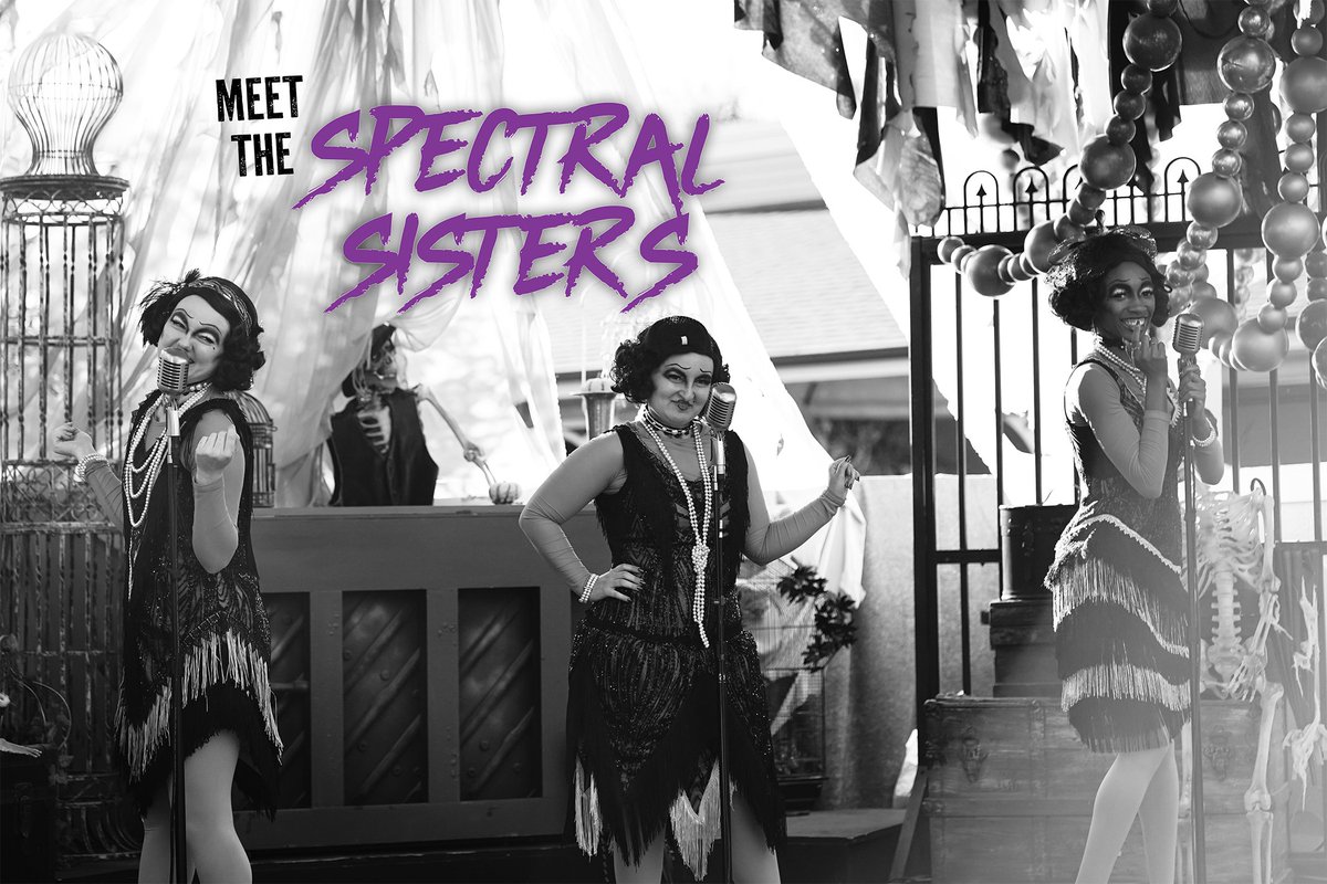 The Spectral Sisters take their final bow this Saturday! 🎭 Catch the last performances of the year at at 1:30, 2:30, 3:30, &amp; 4:30 PM in Americana.