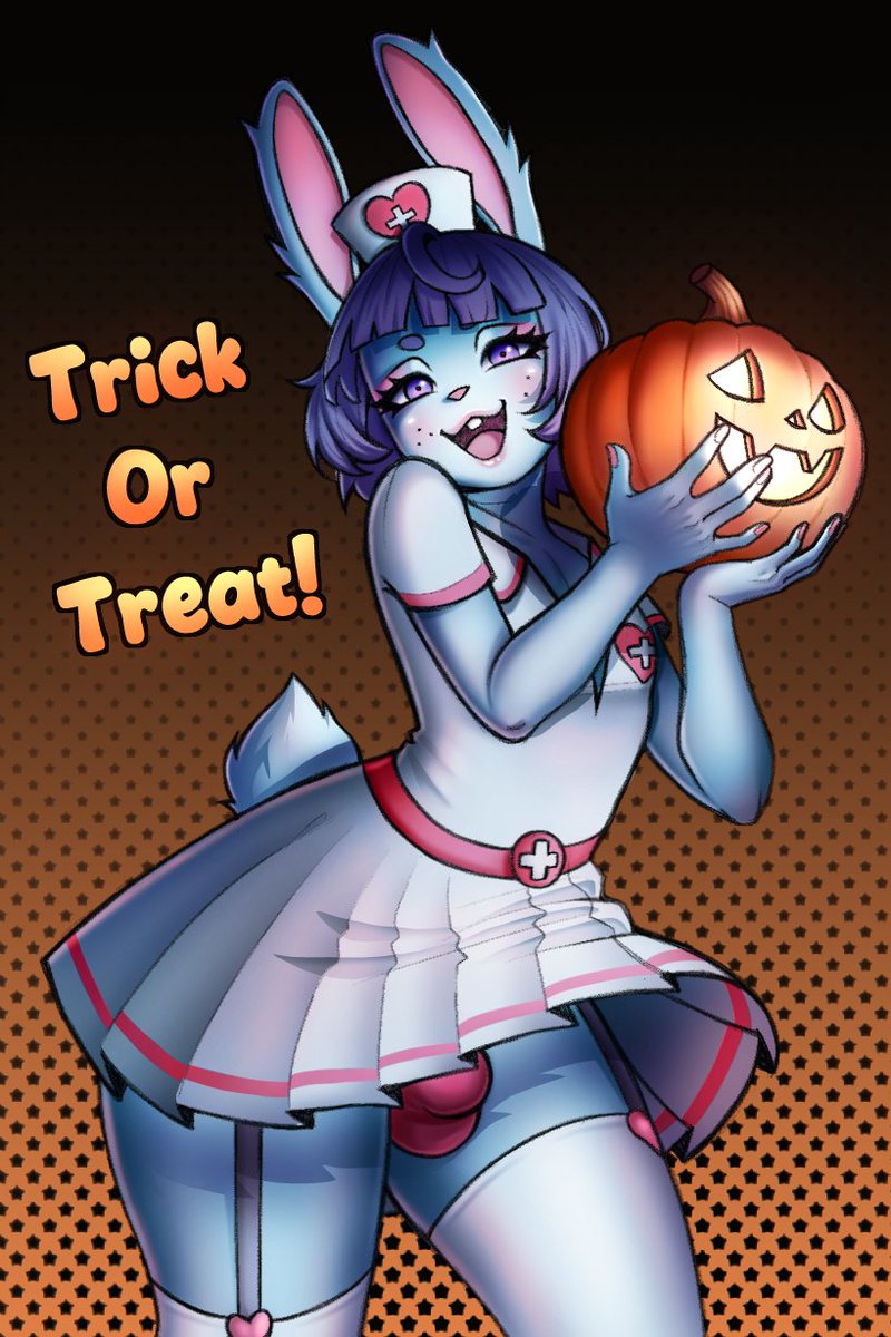 viiskee's tweet photo. Sam's ready for Halloween~

#nsfwtwt #furryartist #furryfandom #femboy #Halloween https://t.co/kAfByGNe8V