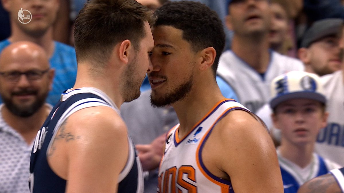 missysinghsongs's tweet image. I knew Booker was in love with Luka when he went to Dallas after the trade and he said he could feel Luka’s absence as soon as they landed at the airport. You don’t say shit like that about just anyone you say it about the one that got away 😔