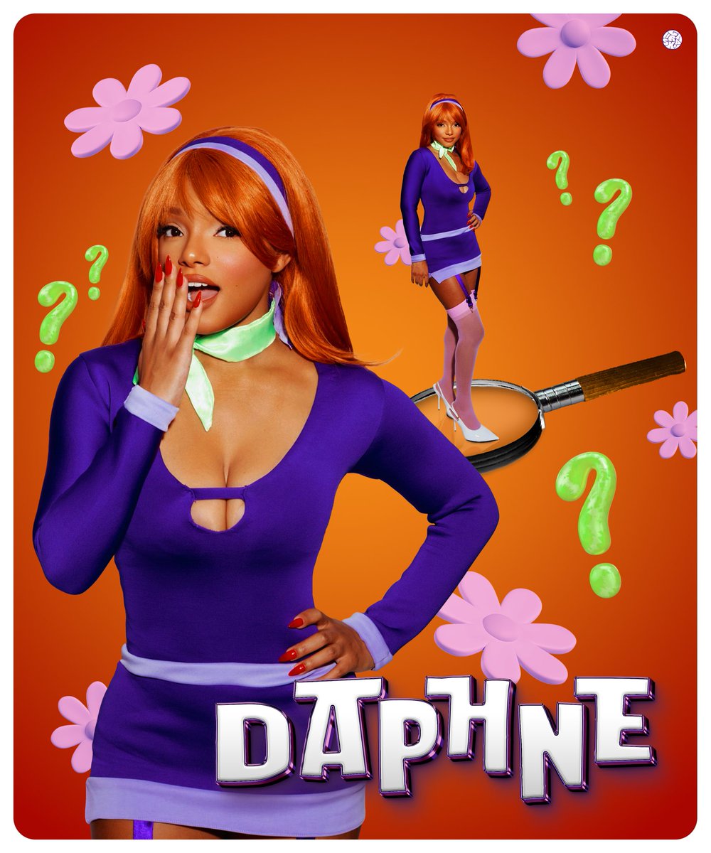 HGRAPHXCS's tweet image. chloe x halle as velma x daphne for halloween 2024🧡🔎💜

i made these last year but finished them after halloween was over, why not post them now🤷🏾‍♂️

@ChloeBailey @HalleBailey