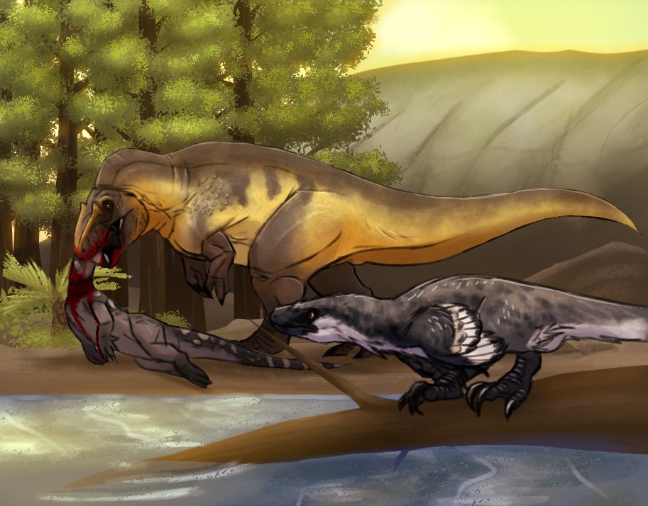 A little bit of a study featuring some dinos from the clovery formation