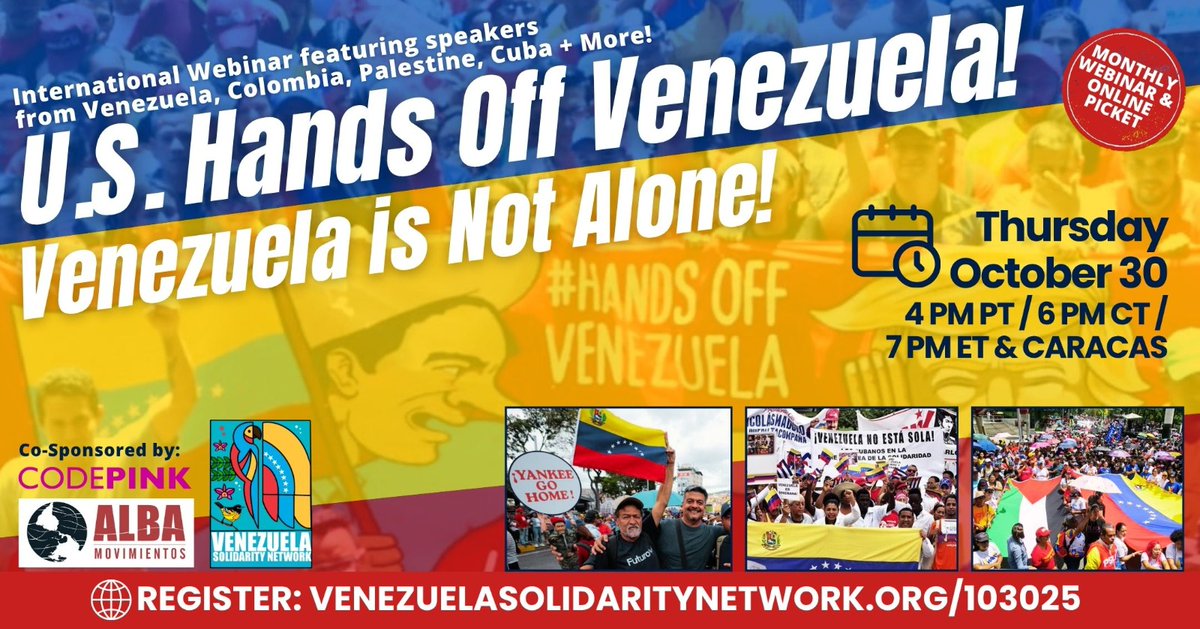 #US Hands off #Venezuela! The people of Venezuela is not alone.