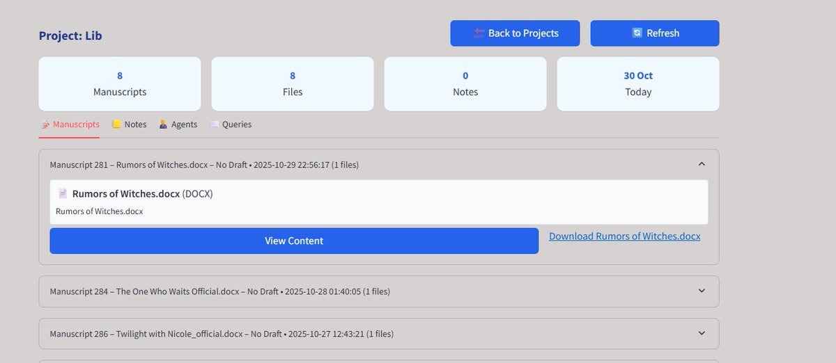 RandyZabel's tweet image. #WritingCommunity #queries

Would authors find a tool like this useful?  It allows for generating agent targets, linking manuscripts to agents, tracking and scheduling queries based on agent status. and a few other things such as adding notes to manuscripts, queries and agents.