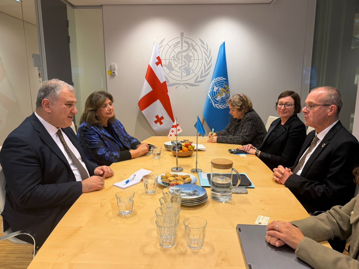 The <a href="/WHO_Europe/">WHO/Europe</a> Member States Governance meeting #RC75CPH in Copenhagen 🇩🇰 has just concluded, with important decisions taken by ministers and high-level delegates to advance a healthier Europe. I was delighted to spend inspiring days with the Georgian 🇬🇪 delegation led by Health