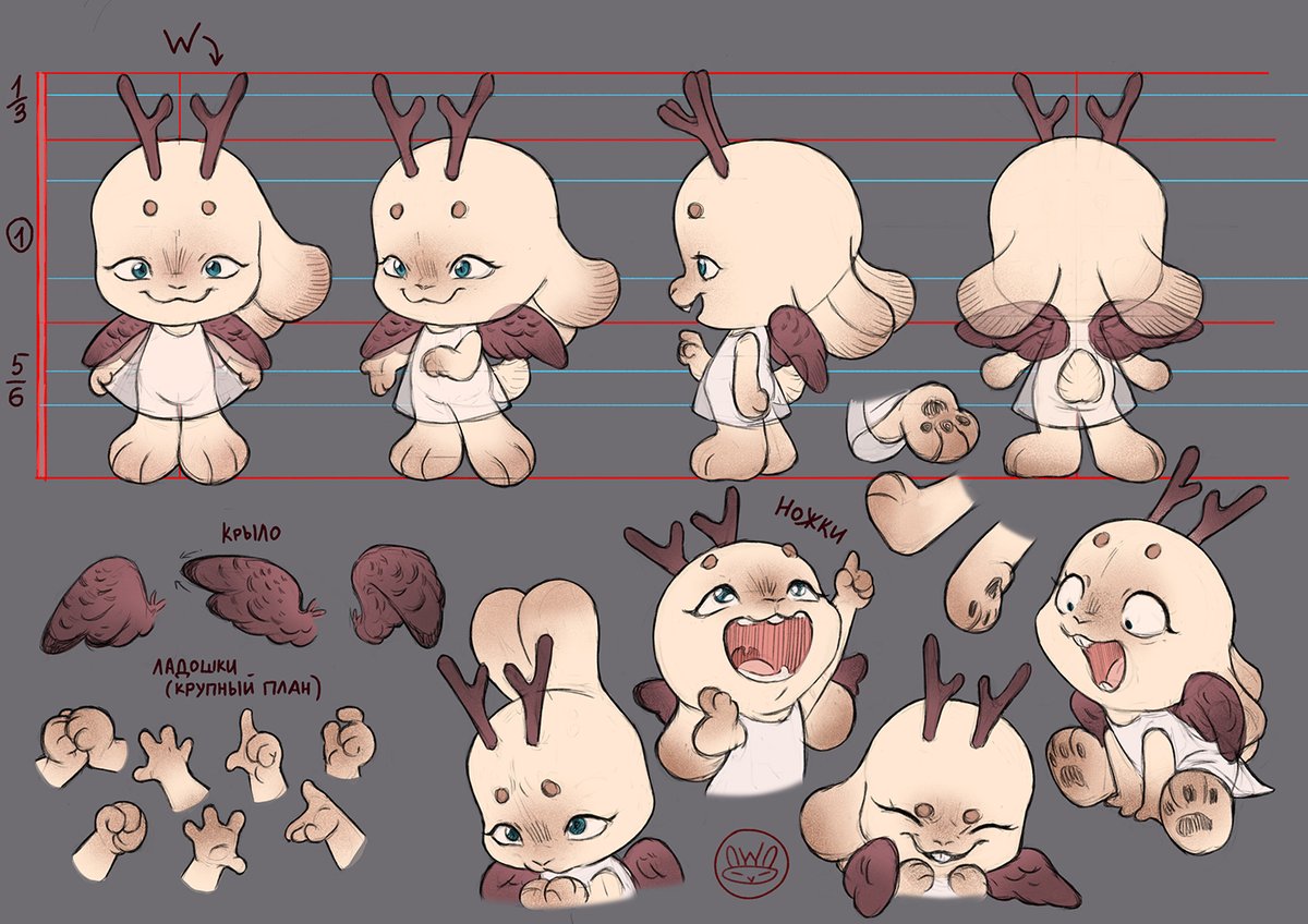 Patti and Kitty (all my brains went to "wol+PATTI+nger", so I am lazy with other names bruh) #modelsheet #patti #kitty #cartoony #mascot