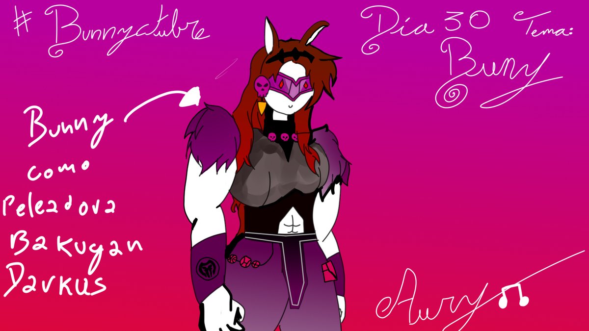 Bunnyctubre Día 30 tema Bunny
#Bunnythepyoms
<a href="/BlastyBunny/">BunnyBlasty 🐇💀 - Horror vtuber</a>
la buns se puso bien darkus XD
