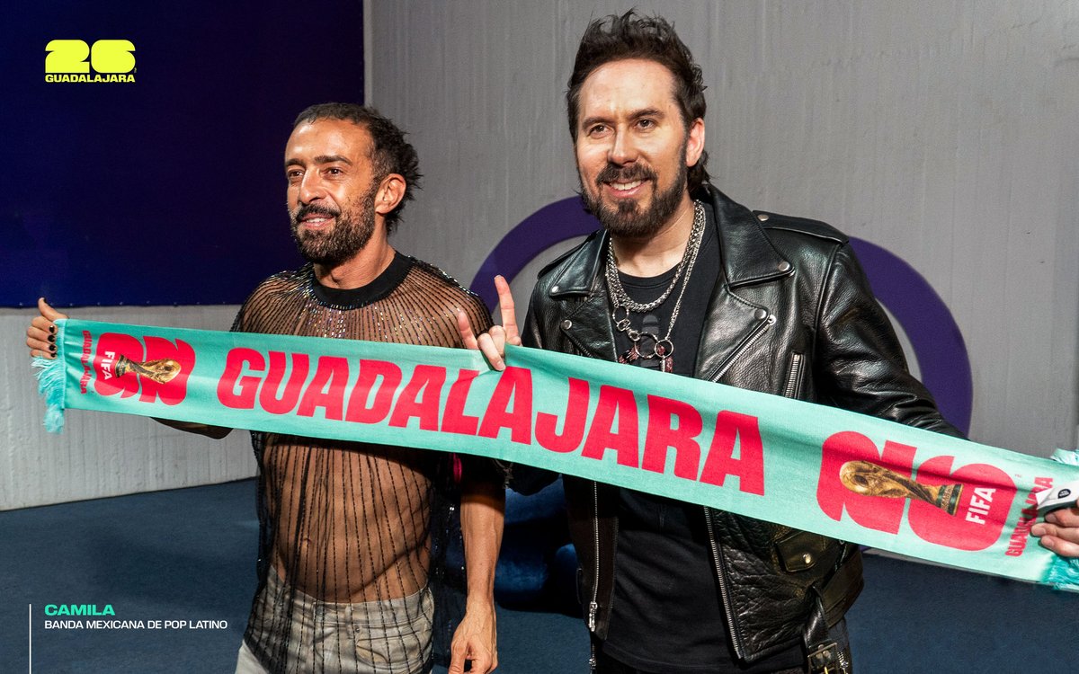 El amor, la música y el fútbol se viven con la misma pasión. 💞⚽

<a href="/CamilaMX/">Camila (Oficial)</a>  llevó el espíritu del Mundial al escenario de Fiestas de Octubre, llenando de ritmo, emoción y pasión cada nota. 🎤🌍

#Somos26 #SomosGuadalajara #FIFAWorldCup