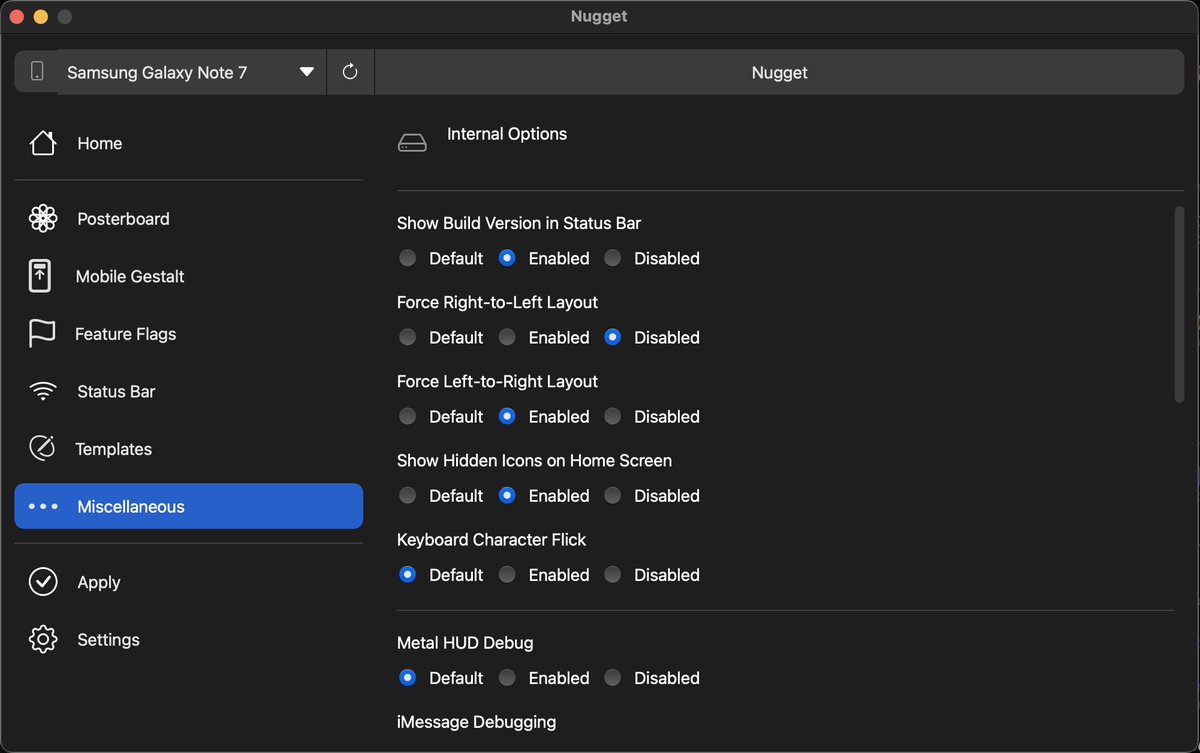 Nugget v7 will have toggles to more easily enable/disable tweaks!