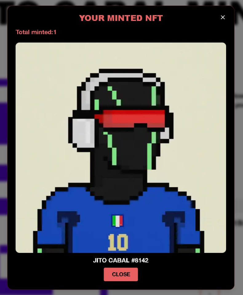 swrmai's tweet image. Share your Jito Cabal NFTs! 👇