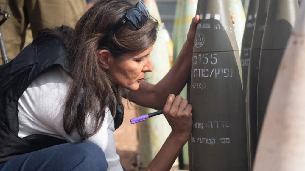 TrackAIPAC's tweet photo. @NikkiHaley When they tell you who they are, believe them. https://t.co/Nrm8IP71uh