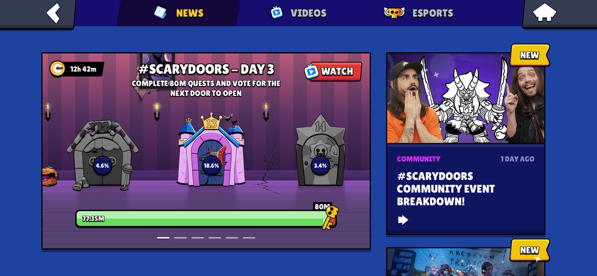 Saw most people voted for 🚪 number 13. I’ll be joining that club! #BrawlStars #Scarydoors