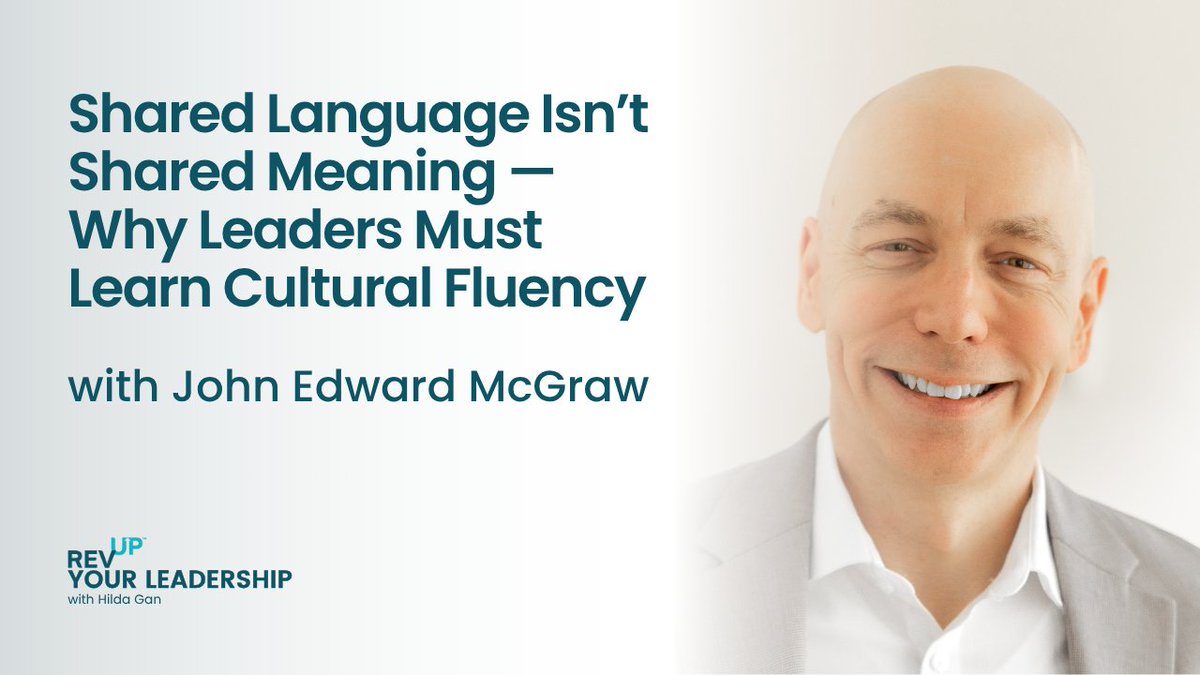 Shared language does not always mean shared understanding.

In our latest episode we're joined by John Edward McGraw from Hiyaku Coaching to explore how leaders can bridge cultures, reset after misunderstandings &amp; build inclusive teams.

Watch now: youtu.be/gMG_raUb2ag