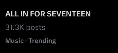 Can we get 100K posts here???

1 REPOST = 1 VOTE
1 REPLY = 1 VOTE

ALL IN FOR SEVENTEEN
#2025MAMAVOTE #SEVENTEEN
