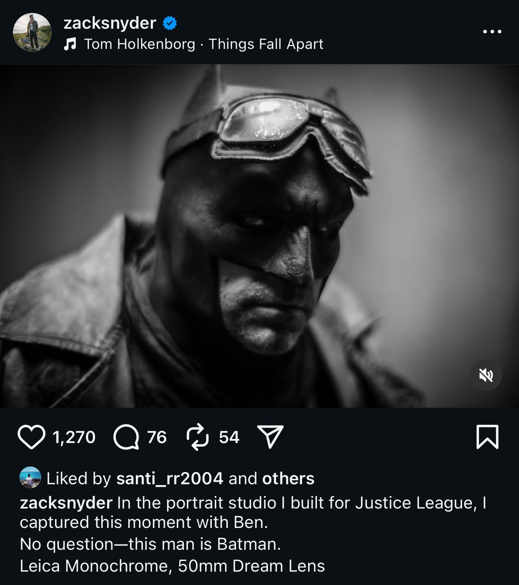 Siempre lo he dicho!!!!!
ESTE HOMBRE ES BATMAN!! El real Batman!!
#RestoreTheSnyderVerse 
#MakeTheBatfleckMovie 
<a href="/ZackSnyder/">Zack Snyder</a>