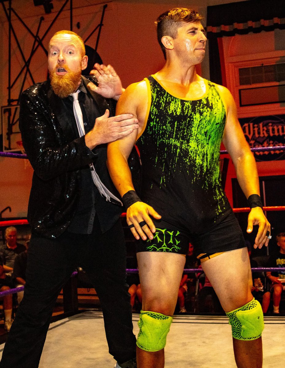WrestlingIWF's tweet image. In North Arlington, All-American Brian Atkins (w/ @EastSideDave) def. @DarkOracleSage in a Loser Leaves Town Match due to outside interference by Robert Atkins. campiwf.com/2025

📸: @biga614
