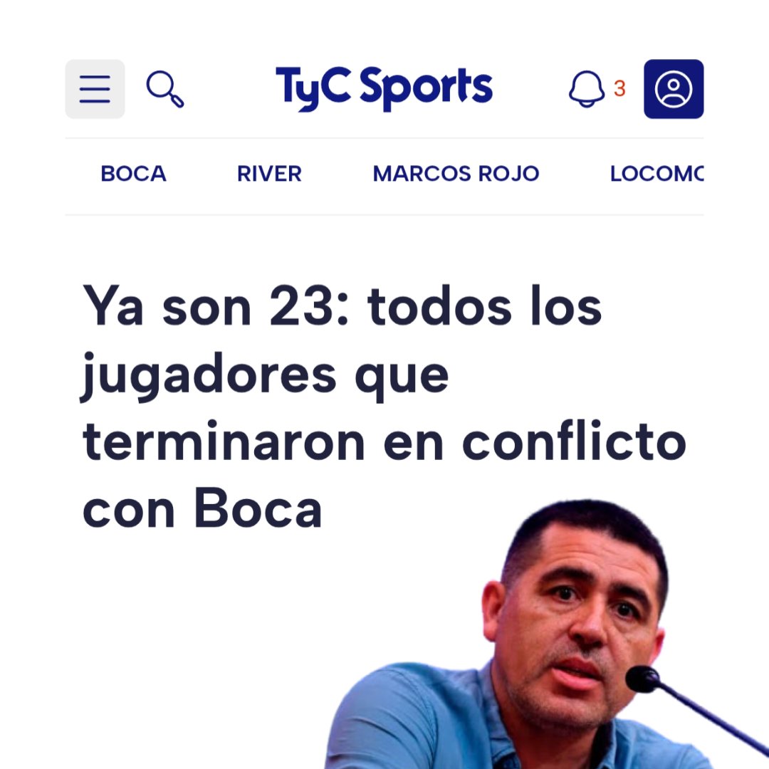 1 - Rossi
2 - Valentini
3 - Barco
4 - Molina
5 - Equi Fernandez
6 - Izquierdoz
7 - Pavón
8 - Mac Allister
9 - Retegui
10 - Tevez
11 - Villa

🔥 Sí... Podemos armar un equipo con jugadores que se fueron peleados con Riquelme.

Único club en el Mundo en el que pasa ésto.