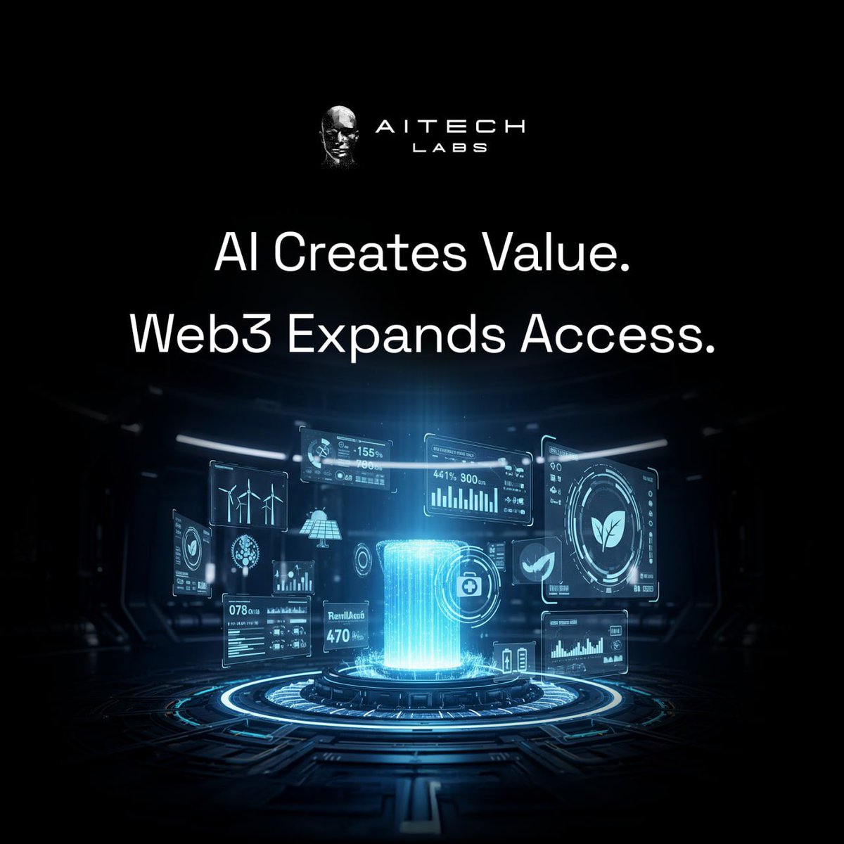 AITECHLabs's tweet image. 🌟 AI Creates Value. Web3 Expands Access.
AI is transforming industries by driving efficiency and innovation.
Web3 technologies help enable broader participation in this transformation, through transparent, decentralized systems that distribute access and opportunity.