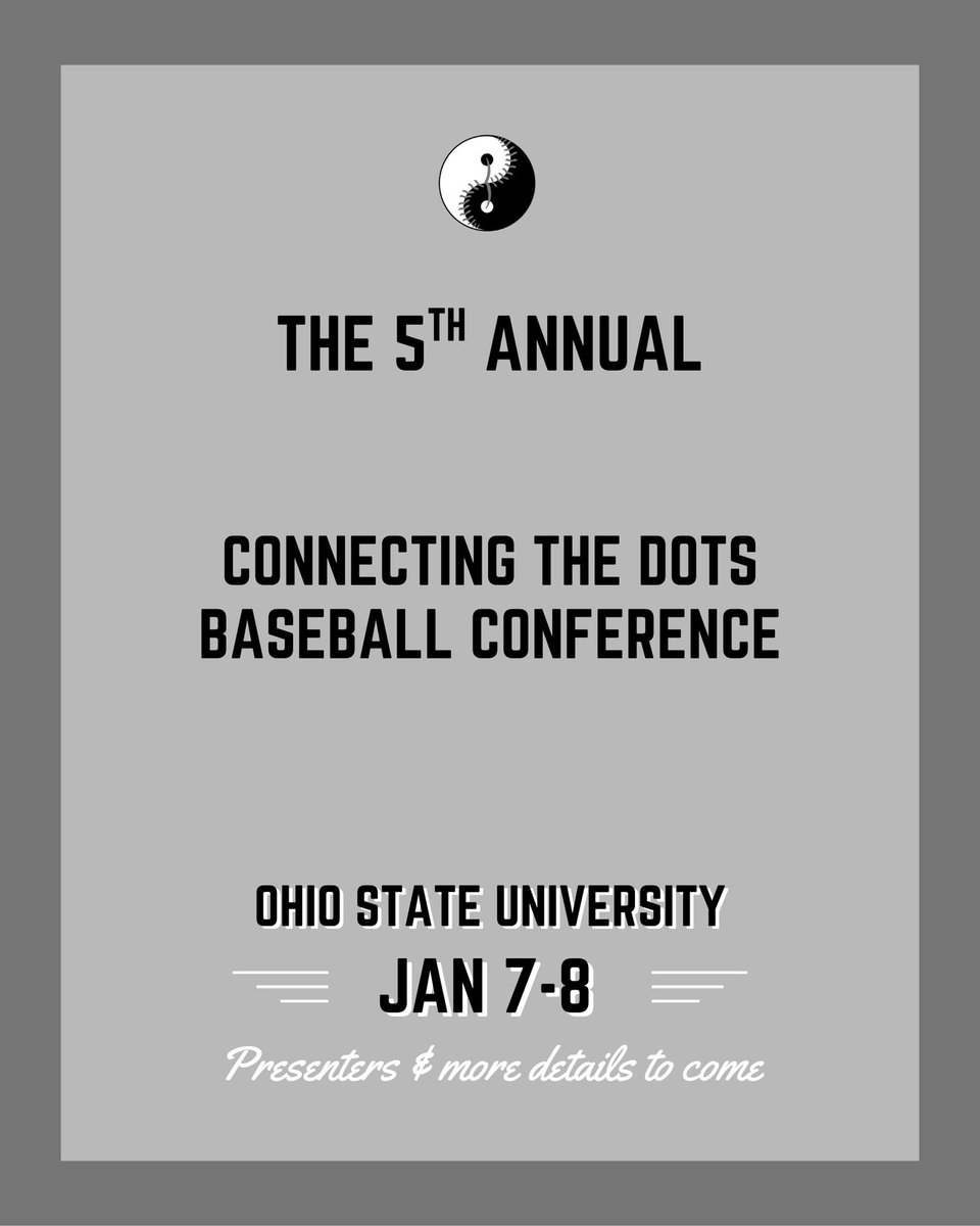 Going to the <a href="/ABCA1945/">ABCA</a> convention? 

I’m holding a free event the night before and the morning of. This will be the 5th year of the <a href="/CTDbaseball_/">Connecting the Dots Baseball</a> conference. 

This is an event where everything is on the table to talk about. Each year there’s been great conversations and ideas