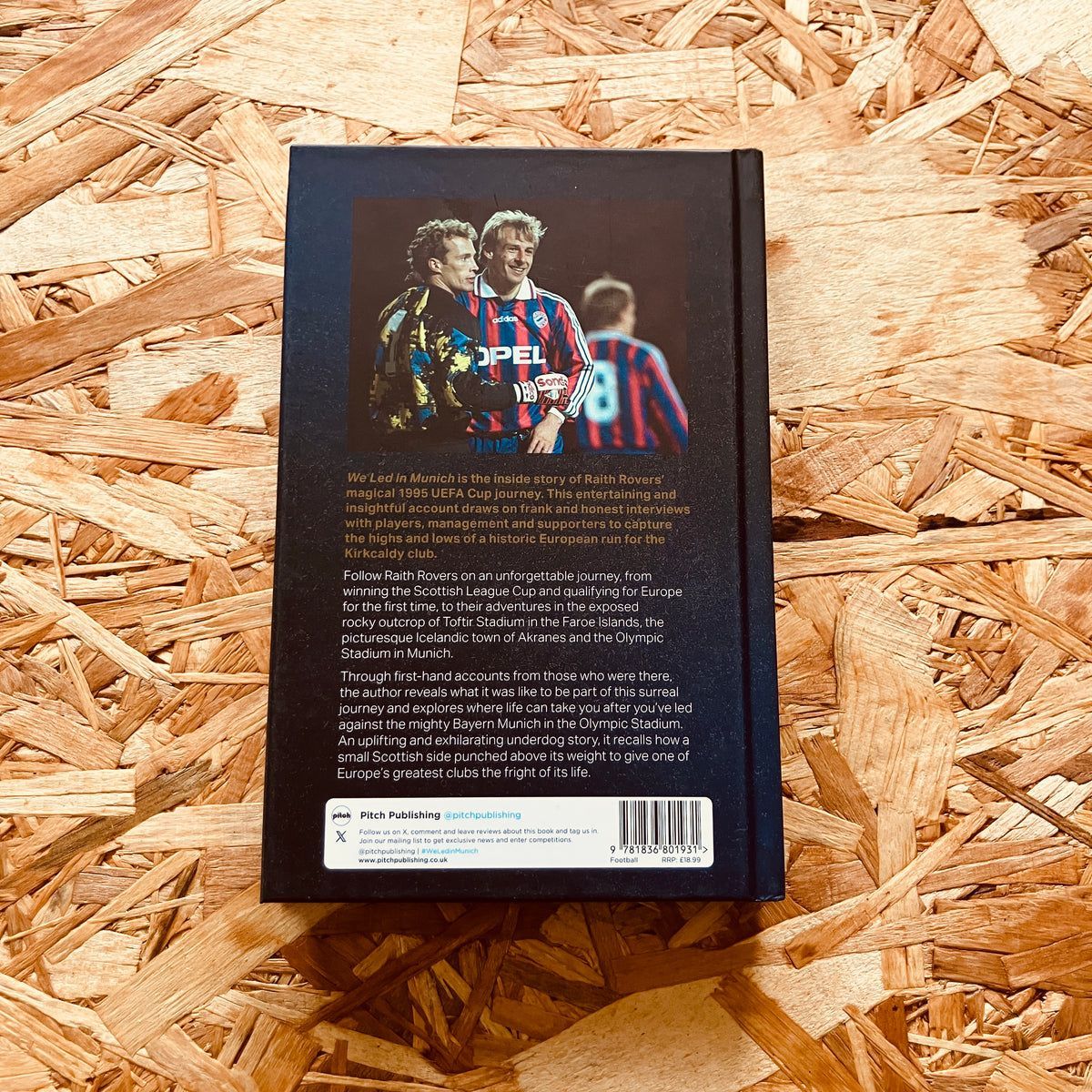 StanchionBooks's tweet photo. 𝐍𝐄𝐖 | WE LED IN MUNICH by @stevenredcircle 

Uplifting untold story of @RaithRovers’ magical 1995 UEFA Cup journey, revealed through exclusive interviews with players, management and fans. 

@PitchPublishing @raithtrust @RaithRoversCF @ONNNpodcast 

🛒 https://t.co/D0BCPoV22h https://t.co/HX5UK9Fg2A