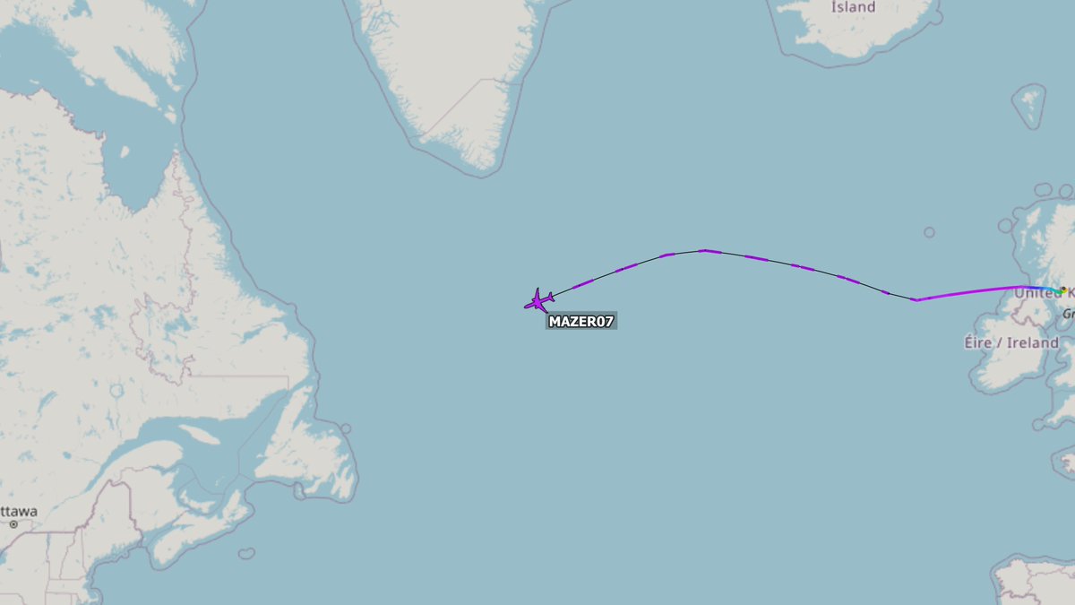 EISNspotter's tweet photo. C-32B #MAZER07 is now using ADS-out on their home bound leg for McGuire after a stopover at Prestwick.
02-4452 / #AE0449 https://t.co/fRrvhVca4f