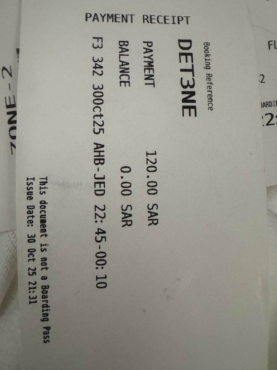 muhsin_alam's tweet photo. @flyadeal is charges SAR 30 for nothing while getting a boarding pass.
This is really unfair.
My flight was scheduled on 10:45 Saudi time and done my boarding on 9:30 still they ask for extra charges for nothing.
@flyadealhelp 
@flyadeal https://t.co/pybfQnXQRz