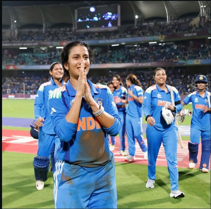 Bee__Humble's tweet photo. The Tears😭💧 of Joy. @JemiRodrigues 
A Brilliant Performance, Hometown Hero. 
It's worth Watching 7-8 Hours. 
Into the Final @BCCIWomen 

#INDvsAUS #AUSvsIND https://t.co/cclXFJyCAw