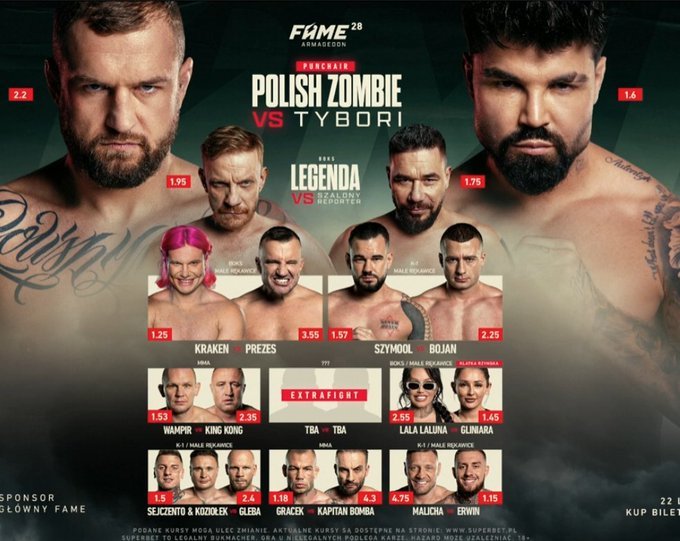 OUTOFMMA's tweet image. Jak dla mnie spoko karta. Kilka minusów, ale na pewno lepsze niż jakaś zjebane walki family friendly połączona ze sportem. 

Chcieliśmy dymu i go dostaliśmy