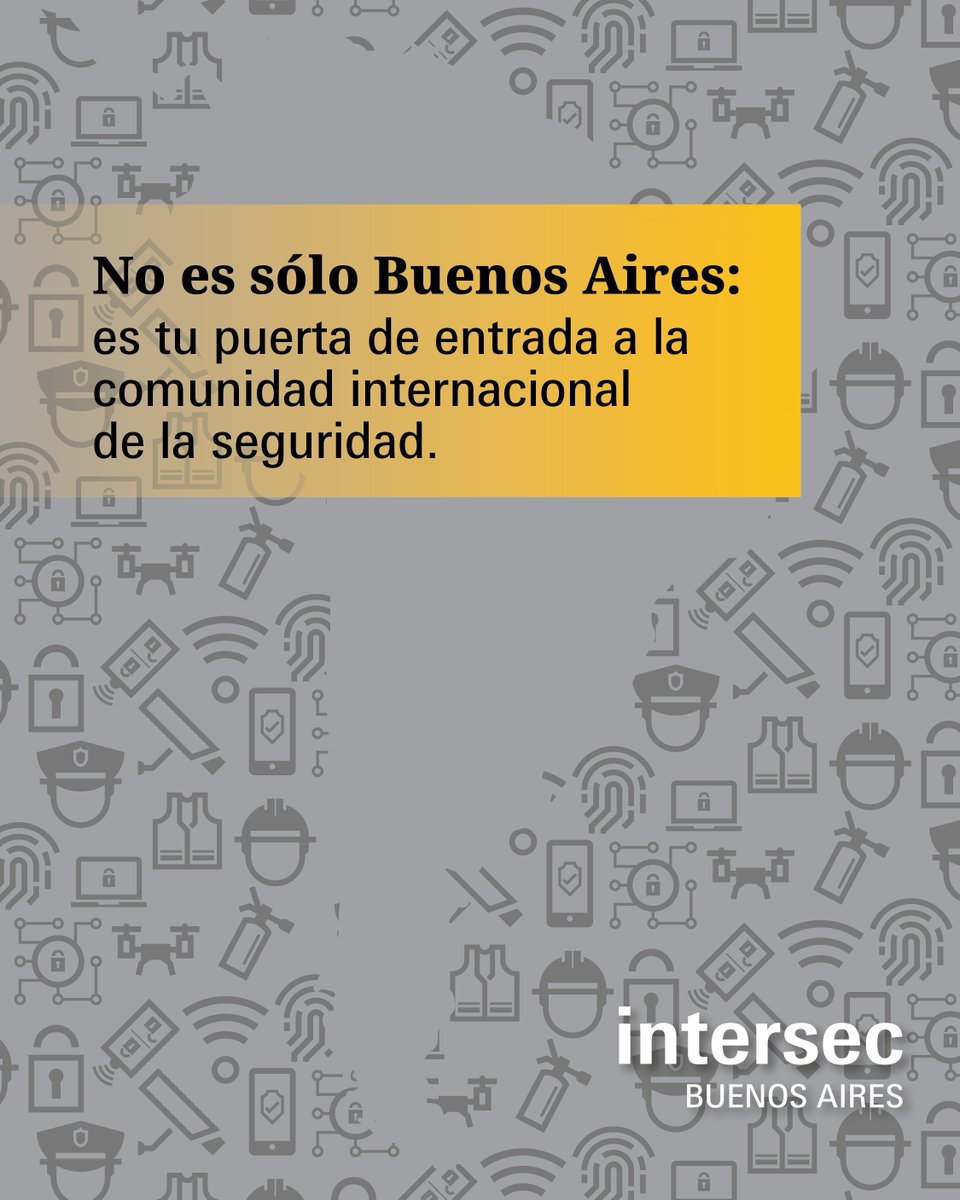 Intersec_BA's tweet image. Intersec Buenos Aires conecta a expositores con mercados dinámicos de Sudamérica, mientras integra la familia Intersec que abarca la Península Arábiga, Asia y Europa
📩 Reservá tu espacio: intersec@argentina.messefrankfurt.com
🗓️ 2 al 4 de septiembre, 2026, La Rural, Buenos Aires