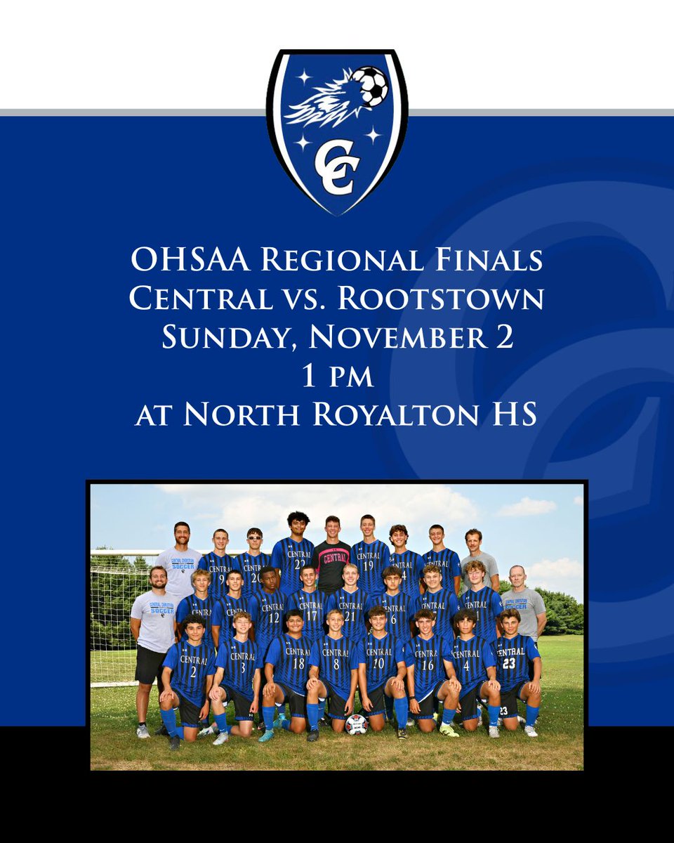 Congratulations to the CCS soccer team for earning a 5-0 win over Open Door last evening!

The Comets are 1 of 8 team left in their division in the state. Advancing to the regional finals, their next game will take place this Sunday at 1pm at 14713 Ridge Road, North Royalton.