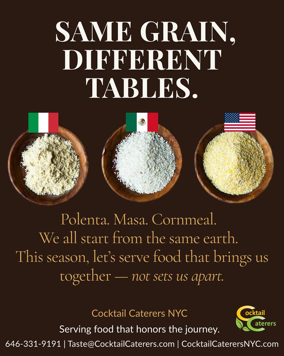 CocktailCaterer's tweet photo. Cultures may shape it differently -but it starts from the same earth.
This season, let’s serve food that brings us together, not sets us apart.

Book your holiday event: https://t.co/JXvD21Fz1r

#holidaycatering #CocktailCaterers #CHELSEACATERING #nycfooddesign #boutiquecatering https://t.co/wnM7rzCdI2