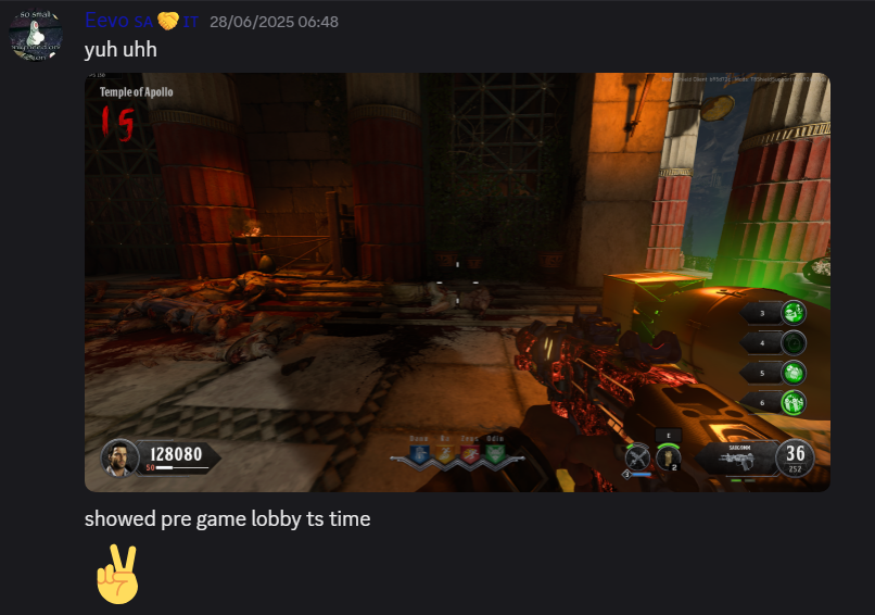 codzombiehate's tweet photo. @eevo_rl Yo, a gameplay deleter ✌️ https://t.co/e0JqdI8MZL