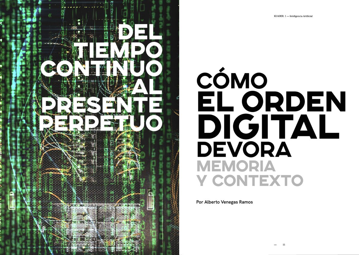 He de reconocer que esto me hace una ilusión inmensa: he tenido el privilegio de publicar en la revista <a href="/ajoblanco/">Ajoblanco</a> un texto dedicado a la inteligencia artificial generativa y al cambio que ésta imprime a nuestra relación con la cultura y el tiempo ajoblanco.org/revistas/01-in…