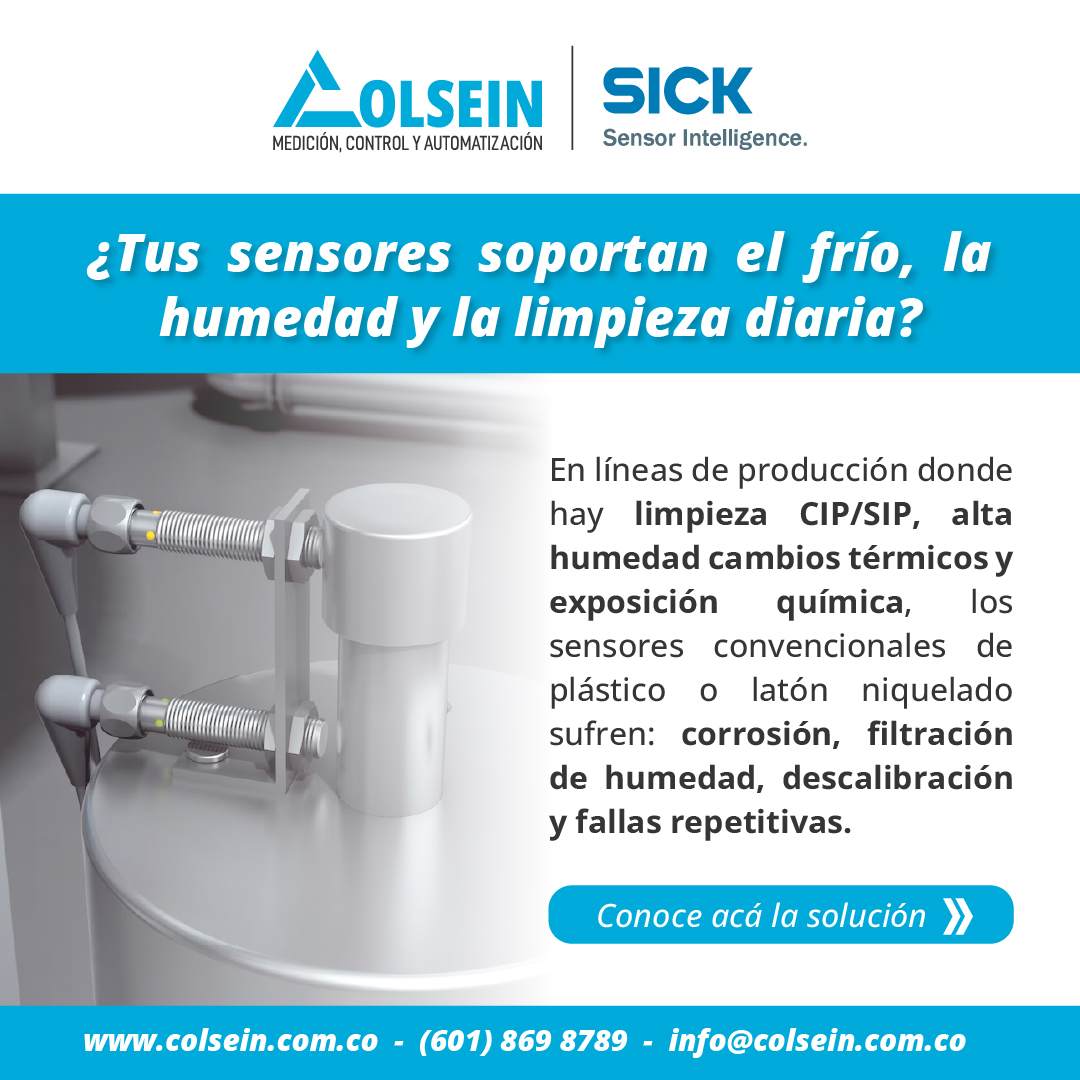 ColseinSAS's tweet image. 🔧¿Tus sensores fallan con la limpieza, humedad o frío extremo? Tenemos la solución definitiva 💎 Sensor Inductivo IM12-06BPS-NC1

👉 ¡Más información!   colseinonline.com.co/producto/induc…

#SensorInductivo #SICK #IndustriaAlimentaria   #Automatización #PromociónIndustrial #Sensores