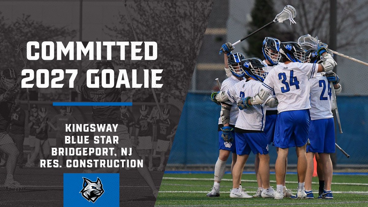 856➡️570 

Kicking off our 2027 class with an impact guy in net!
We’re getting a big, vocal ball stopper who can turn the momentum of a game at any moment &amp; jumpstart the O in transition.  Joining us out of Bridgeport, NJ &amp; will be studying Res.  Construction. 

#ItsCoolToCare
