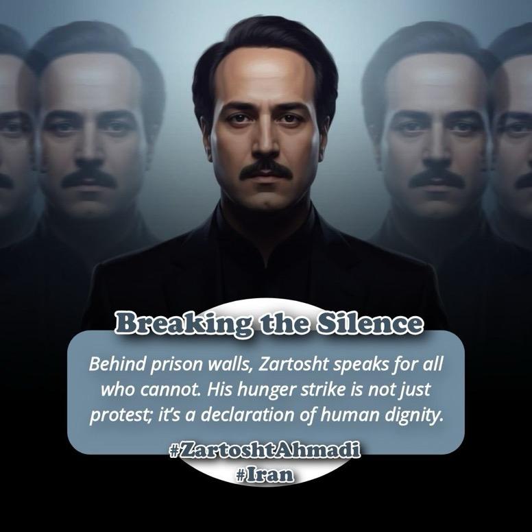 در زندان قزلحصار، مردی ۶۱ ساله با جسمی فرسوده اما اراده‌ای استوار، جان خود را سپر حقیقت کرده است. ⁧#زرتشت_احمدی_راغب⁩ در هشتمین روز اعتصاب غذاست؛ برای پایان اعدام، فقر و خشونت. او گفت: «در زندان جز جانم سلاحی ندارم.» صدایش باشیم.
⁧#زندانی_سیاسی⁩