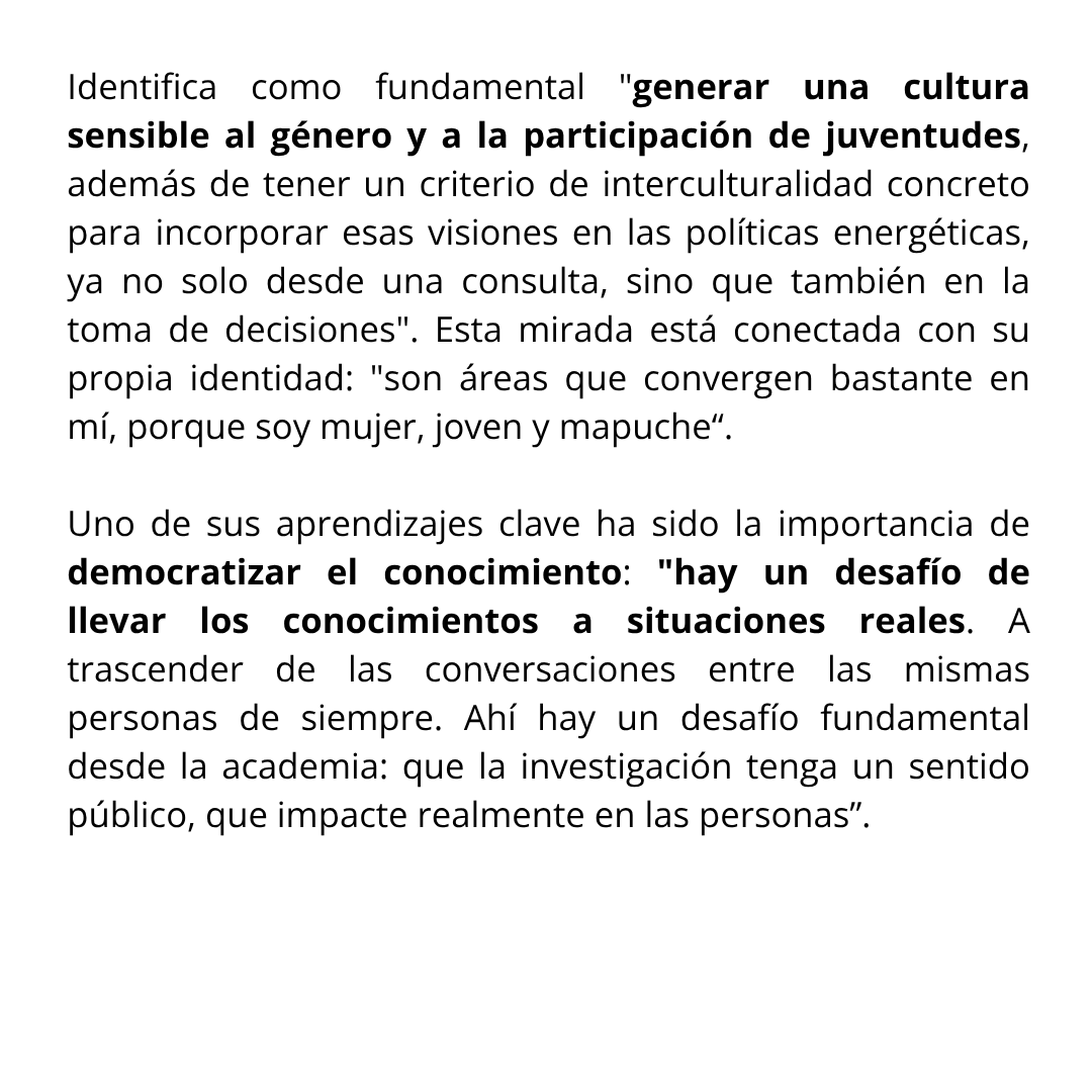 La egresada de la Lic. en Estudios Internacionales del <a href="/ieiuchile/">IEI U. Chile</a> y <a href="/filosofiauchile/">FilosofíaUchile</a>, además del <a href="/Bachi_UChile/">BachilleratoUchile</a> en Ciencias Naturales y Exactas, combina desde <a href="/OLADEORG/">OLADE</a> su expertise en políticas energéticas con un fuerte compromiso por la justicia social.

lnkd.in/eP9mKy2z