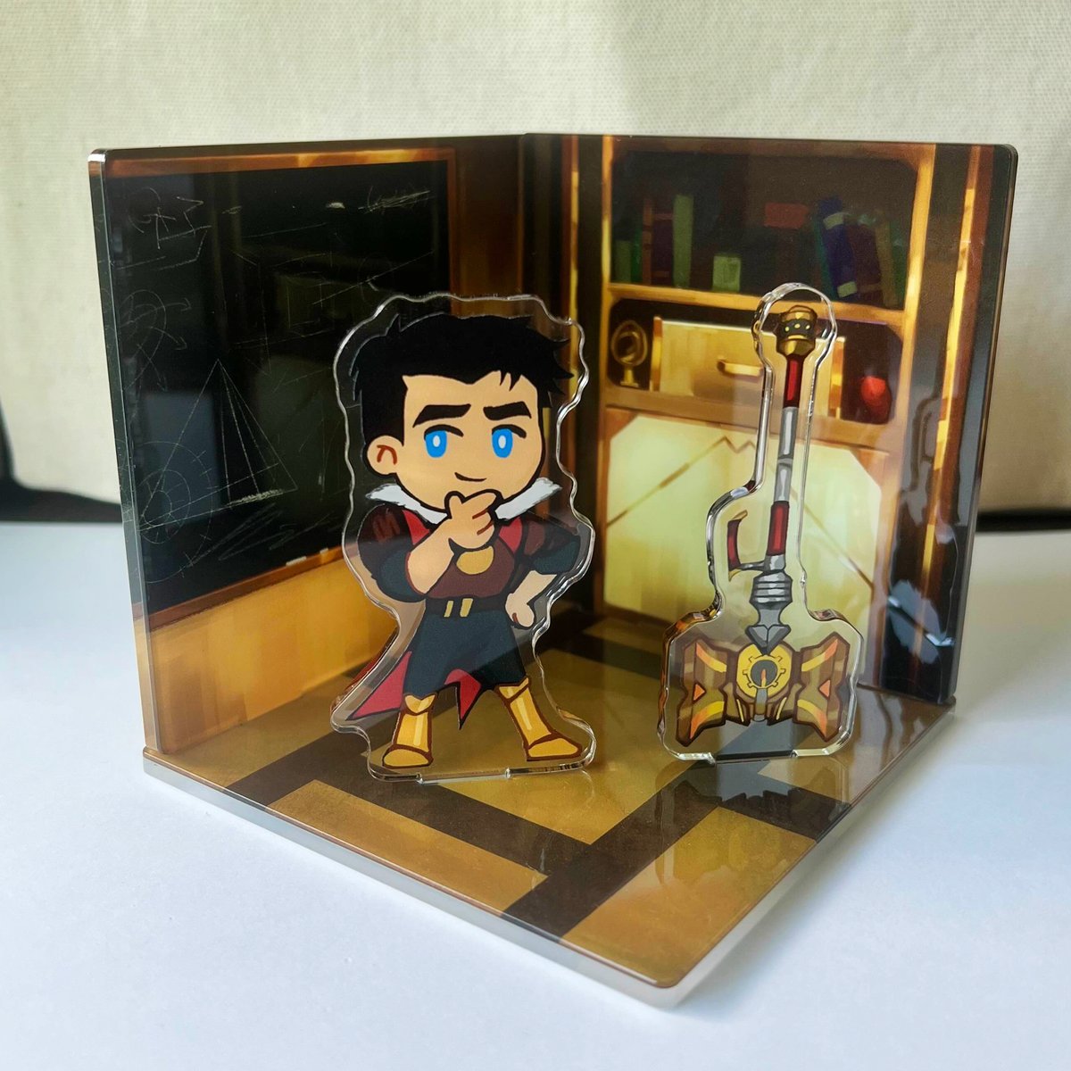 free day!! i made a little diorama enrichment cube for him... it's not much but it's honest work #leaguejayceweek