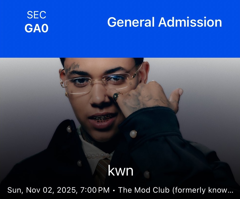 🎟️CONTEST🎟️

We’re giving u a chance to win a tix to kwn @ Mod Club

To Enter (Follow all steps):
1.  Follow / Repost / Like / Tag a friend
2. Complete your entry (links in thread ⬇️)