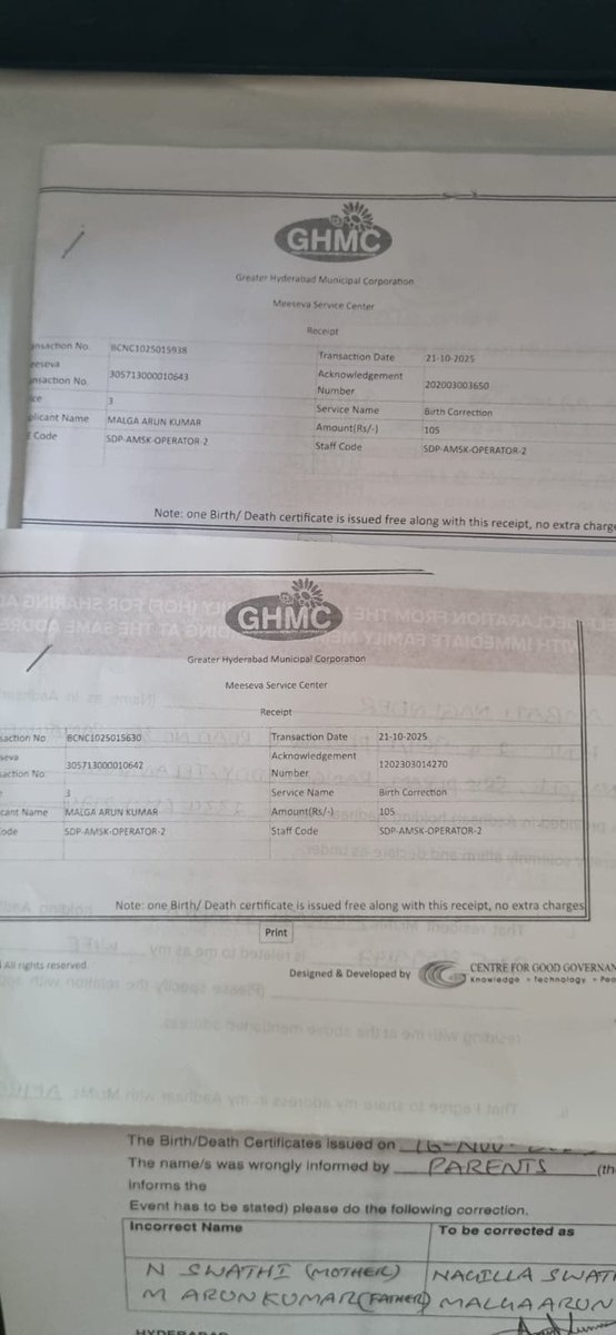 errollaraj's tweet photo. @GHMCOnline @CommissionrGHMC @ZC_LBNagar still Pending త్వరగా రావాలి అంటే ఏమి చెయ్యాలి. ఆన్లైన్ లో మరియు Ghmc Office లో submit చేసిన ఫలితాలు రావడంలేదు. https://t.co/OtBSBv2Op7